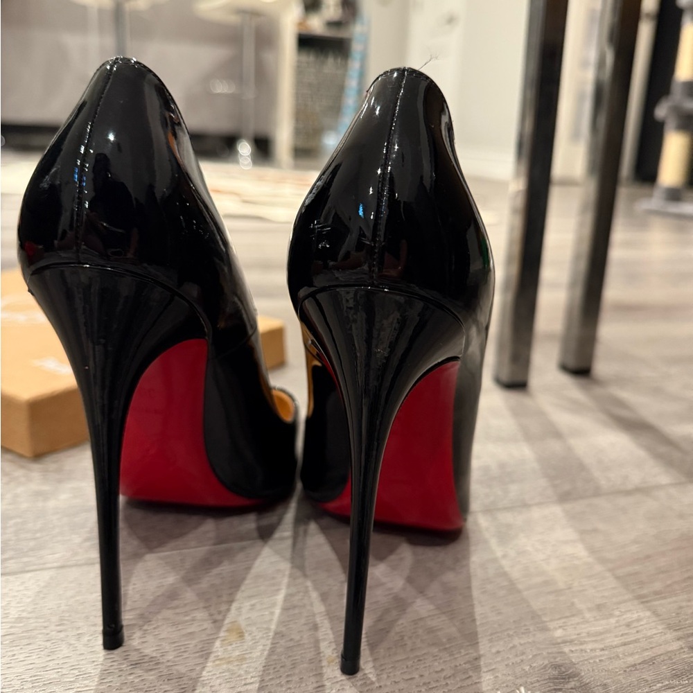 Christian Louboutin Black and Red Heels